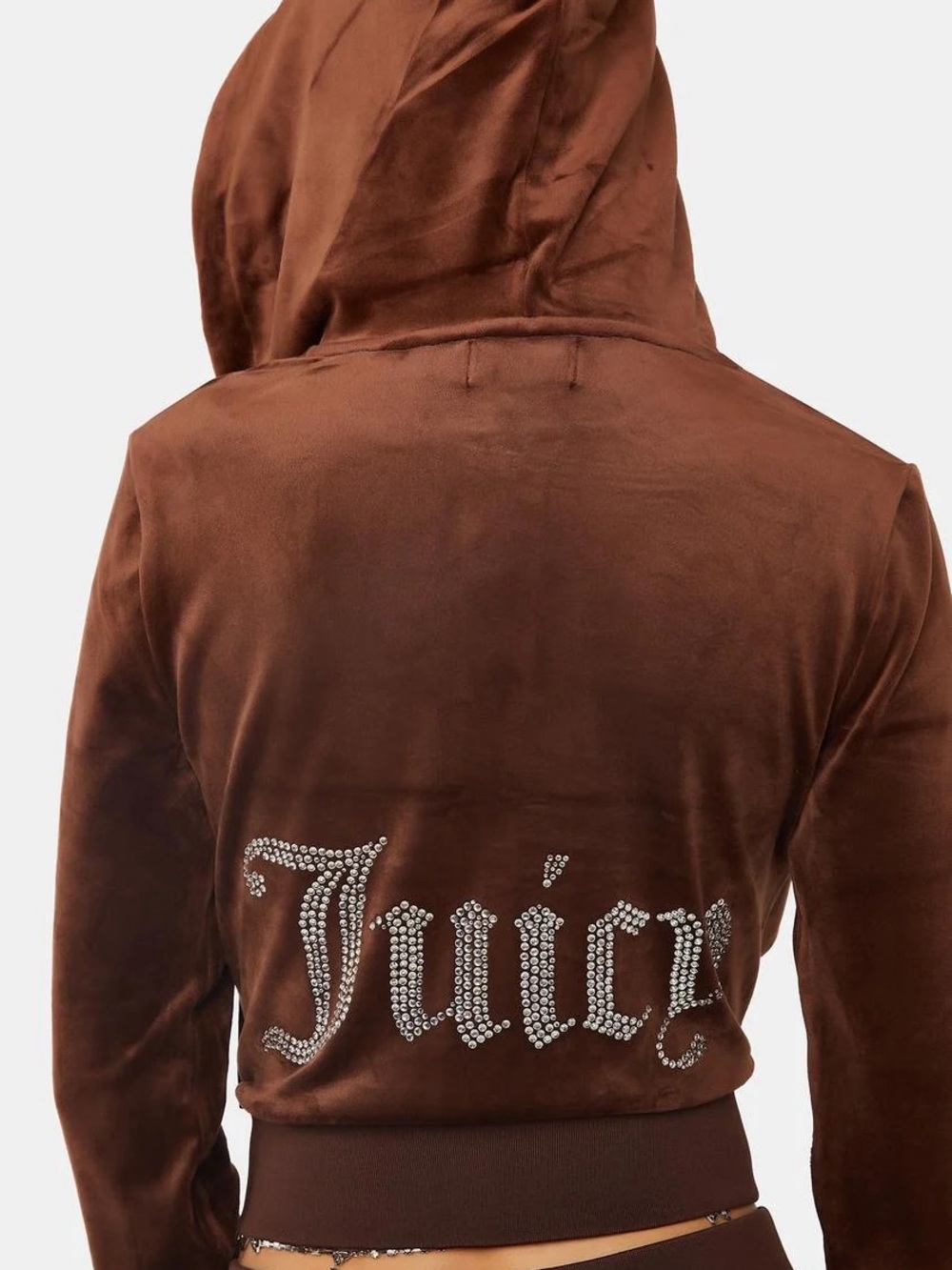 Juicy Couture Velour OG Bling Track Jacket Hoodie Brown Sugar - Size S (New!)